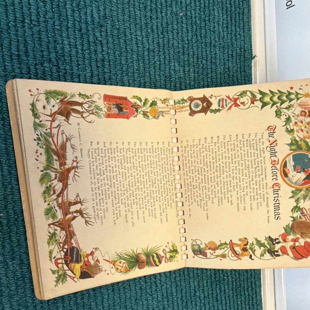 Hallmark Christmas Time in Action by William Keep (1949) Illustrated Softcover